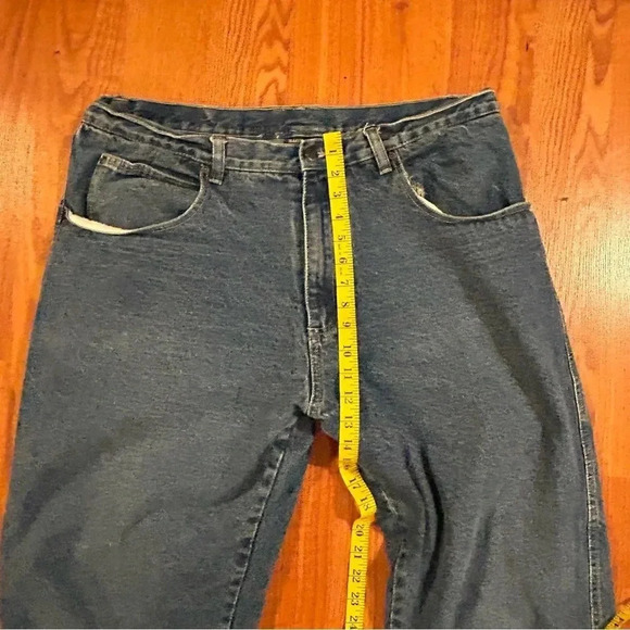 Smith’s Workwear Jeans Mens 38x34 (Actual 37x30) 5-Pocket Fleece Lined Denim - Picture 12 of 14